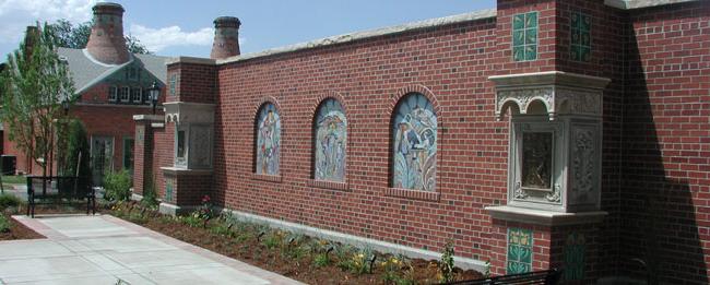 Wall of the Van Briggle/Facilities building